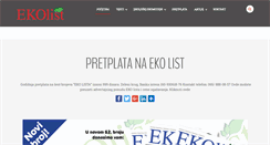 Desktop Screenshot of ekolist.org