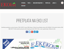 Tablet Screenshot of ekolist.org